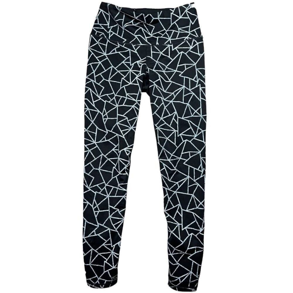 Victoria' Secret Ultimate Tight Sport Leggings VSX Black White‎ Geometric XS
